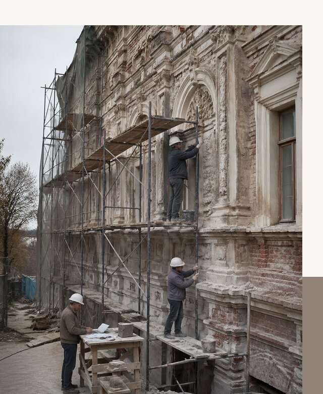 Реставрация объектов культурного наследия под ключ в Грозном